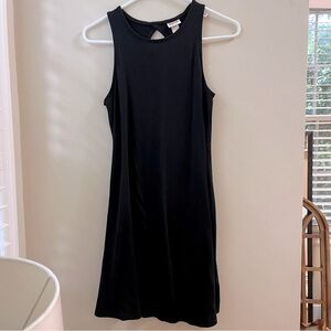 Mossimo Supply Co. Black Cotton Flare Dress